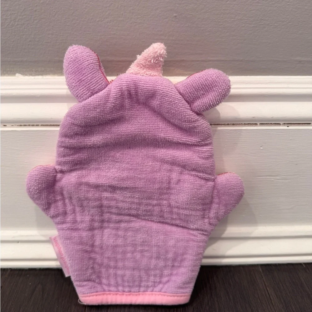 NWOT Stephen Joseph Unicorn Bath Mitt for Kids - Pink & Purple Baby Toddler